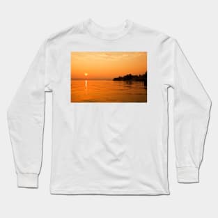 Sirmione Sunset over Lake Garda Long Sleeve T-Shirt